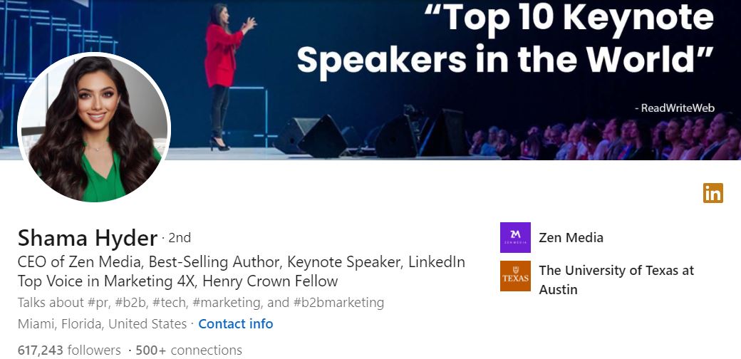 30 SEO Experts and Influencers to Follow| Shama Hyder.