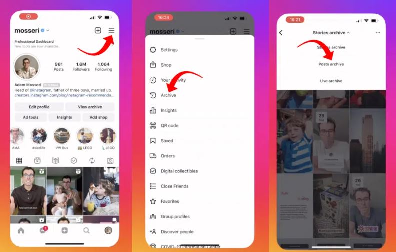 Instagram Features| Instagram Stories and Posts Archives.