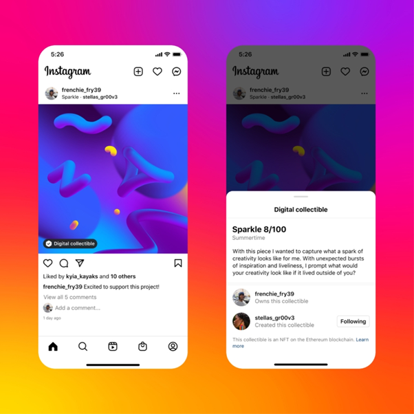 Instagram Features| Launching NFT to More Users.