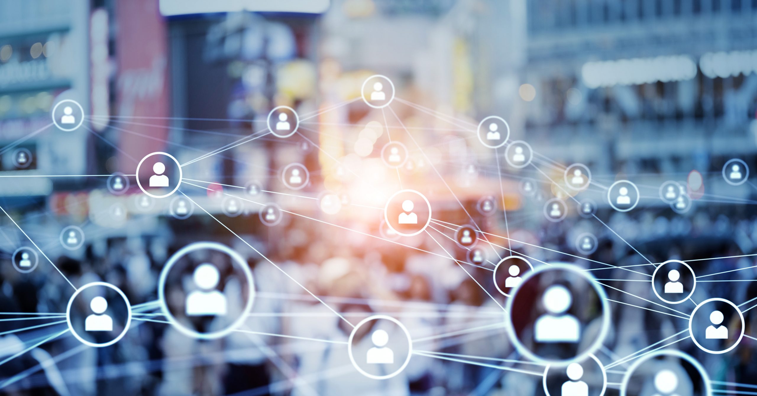 LinkedIn people communication network concept. Social media.