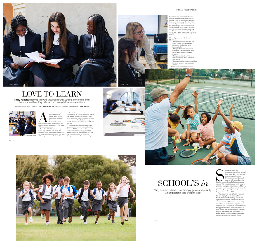 Magazine Education features