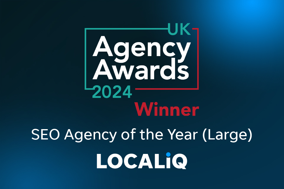 LOCALiQ Wins SEO Agency of the Year Award