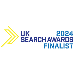 LOCALiQ 2022 UK Search Awards Finalists badge